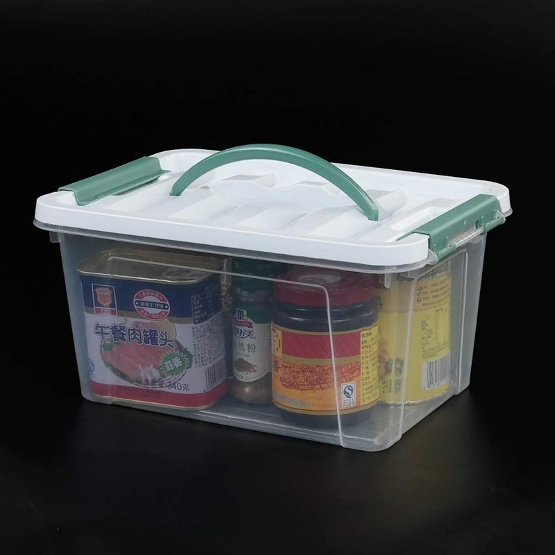 Pekky 6 Quart Storage Container Box with Handle and Latching Fresh Design, Small Toy Organizer Bin, 2-Packs - Image 3